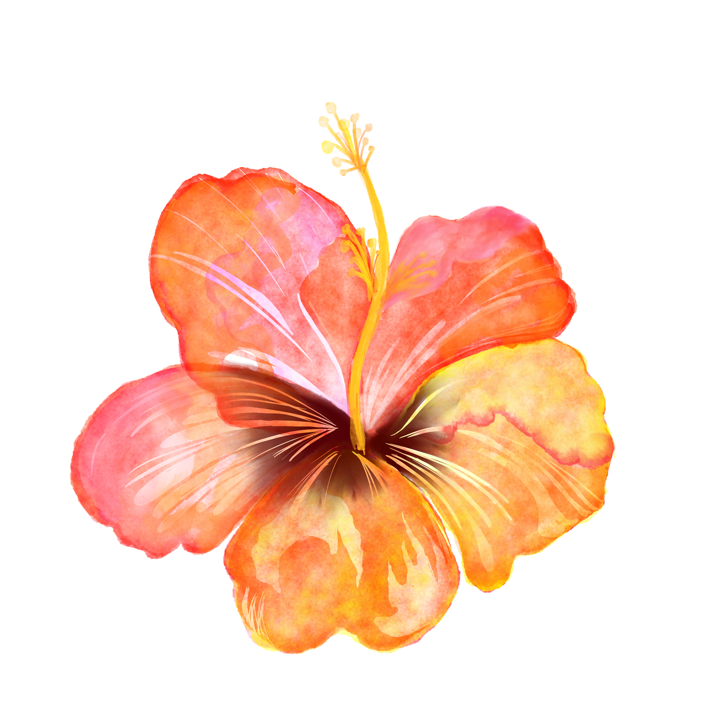 Hibiscus sticker